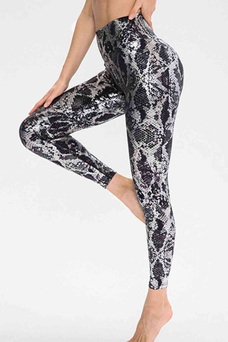 Animal Print Active Pants-7