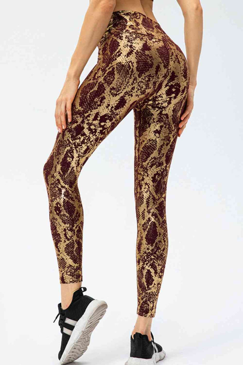 Animal Print Active Pants-10