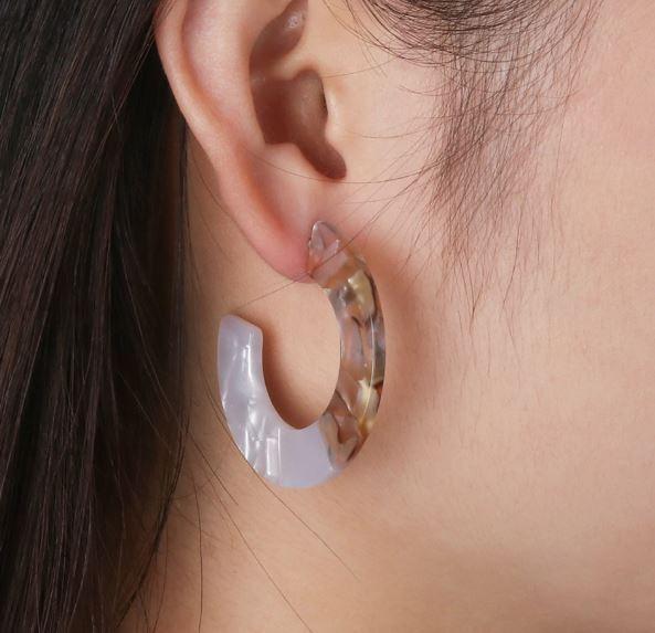 Chance Earrings -Tan-1