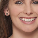 Chevron Earrings- Silver-1