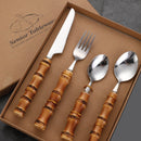 Bamboo Flatware Place Set of 4-1