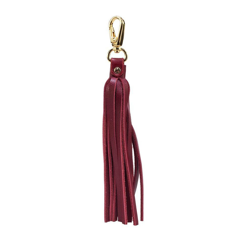 Fringe Power Leather Bag Charm-Cab/Gold-0