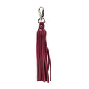 Fringe Power Leather Bag Charm- Cab/Silver-0
