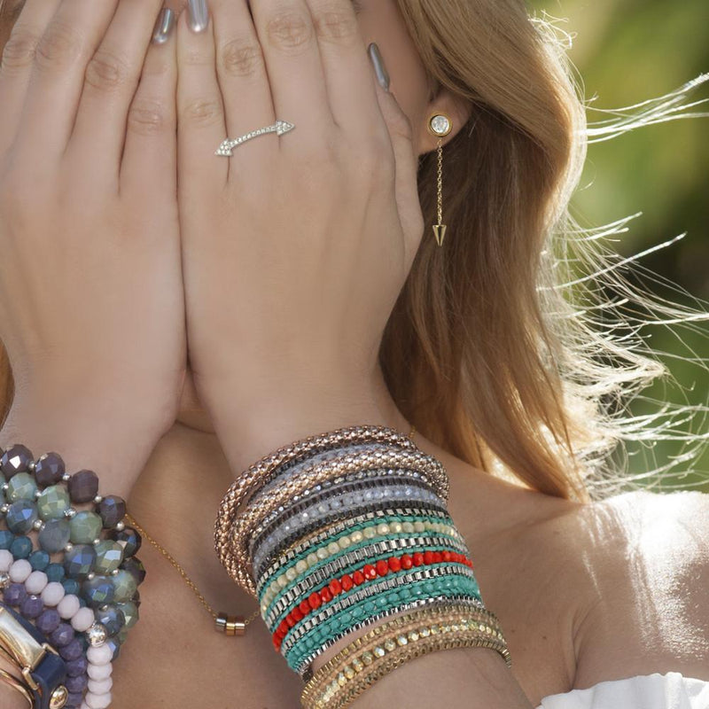 Looped  Bracelet-Tangerine-1