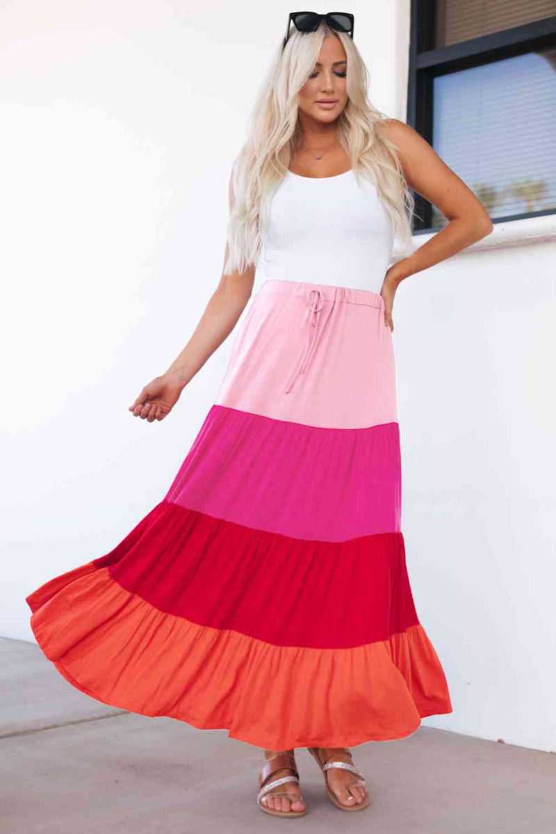 Mariana Tiered Maxi Skirt-4