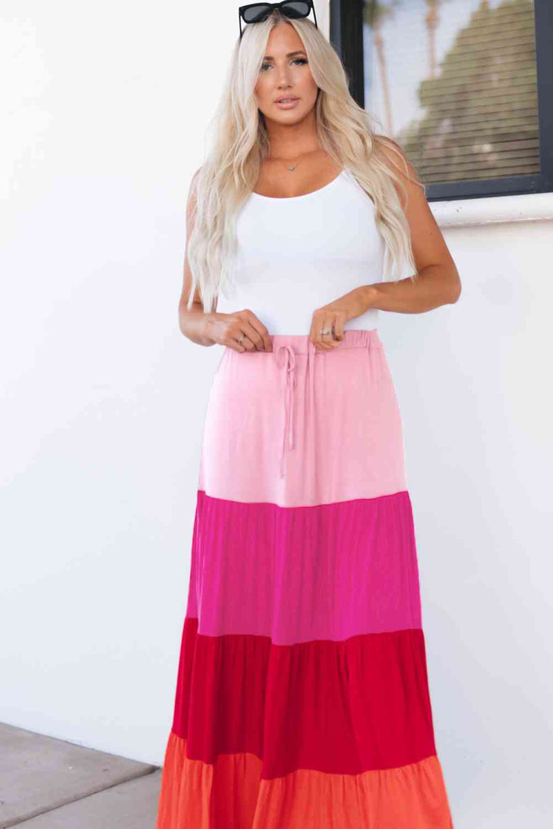 Mariana Tiered Maxi Skirt-5