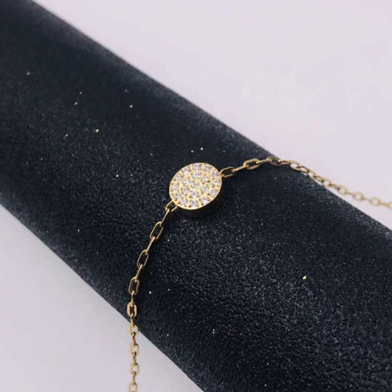 Stainless Steel Gold Sun Necklace-1