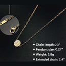 Stainless Steel Gold Sun Necklace-2