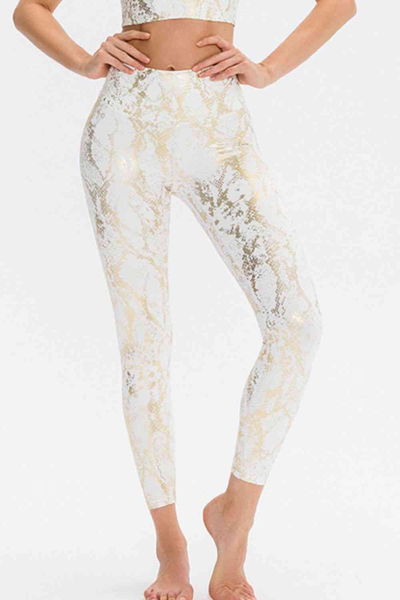 Animal Print Active Pants-0