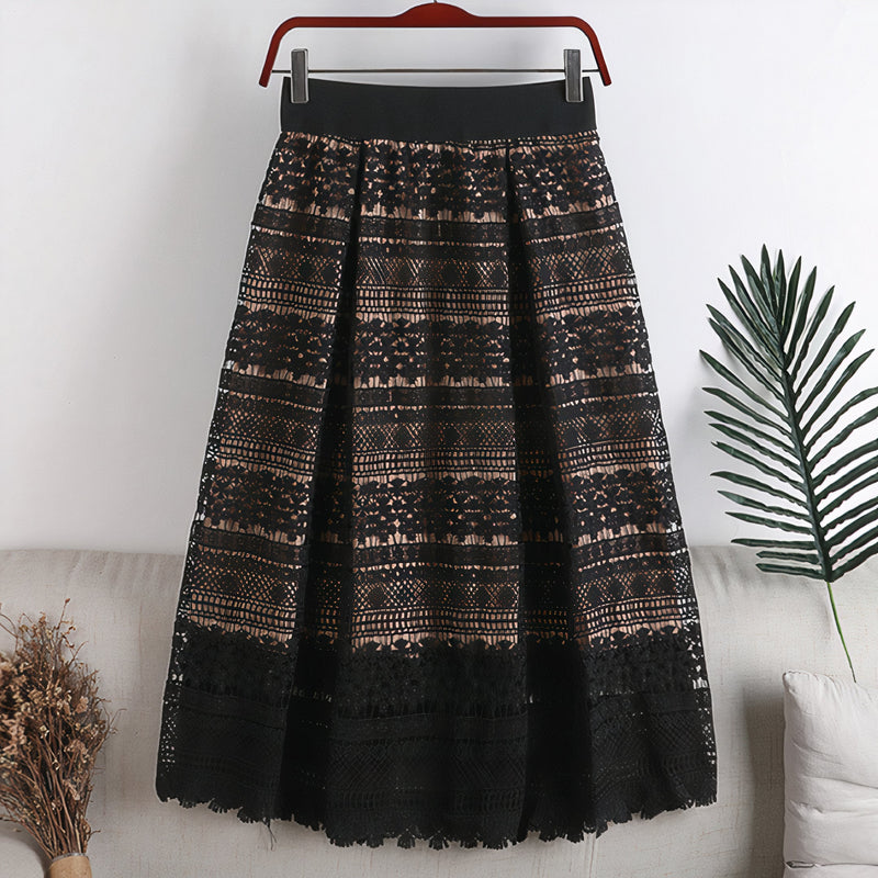 Halle Classic Lace Adjustable Skirt-0