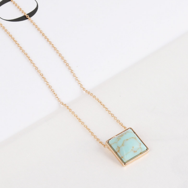 Square Drop Necklace-10