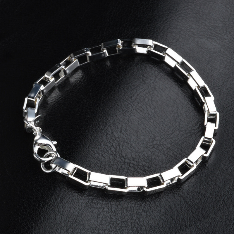 Sterling Silver Linked Bracelet-1