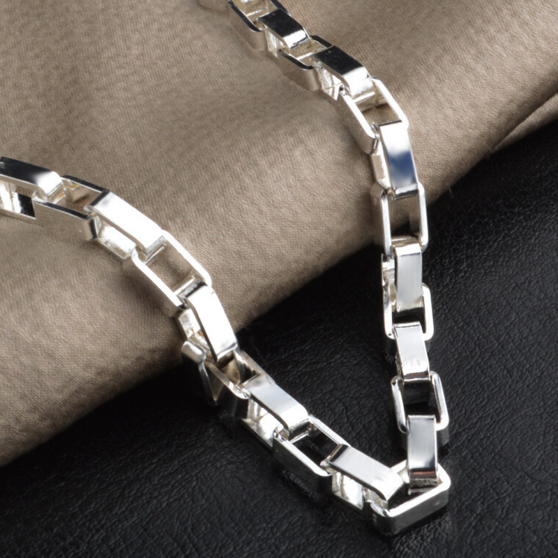 Sterling Silver Linked Bracelet-0