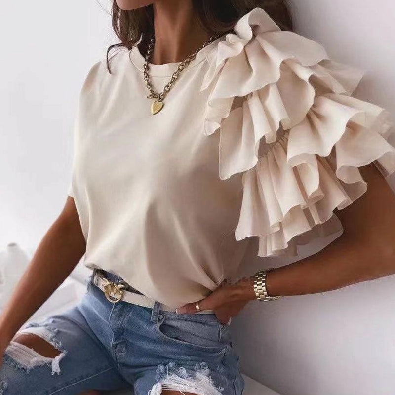 Sweet Carnation Ruffle Top-4