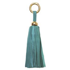 Leather Tassel -Aqua-0