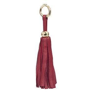 Leather Tassel -Red-0