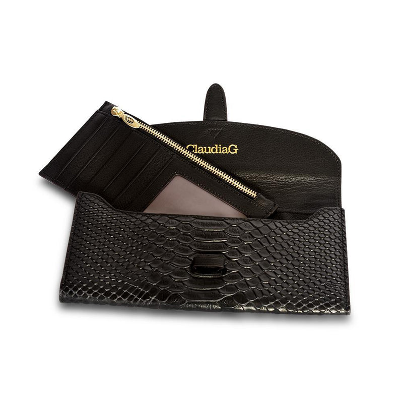 Wealthy Leather Wallet -Black-3