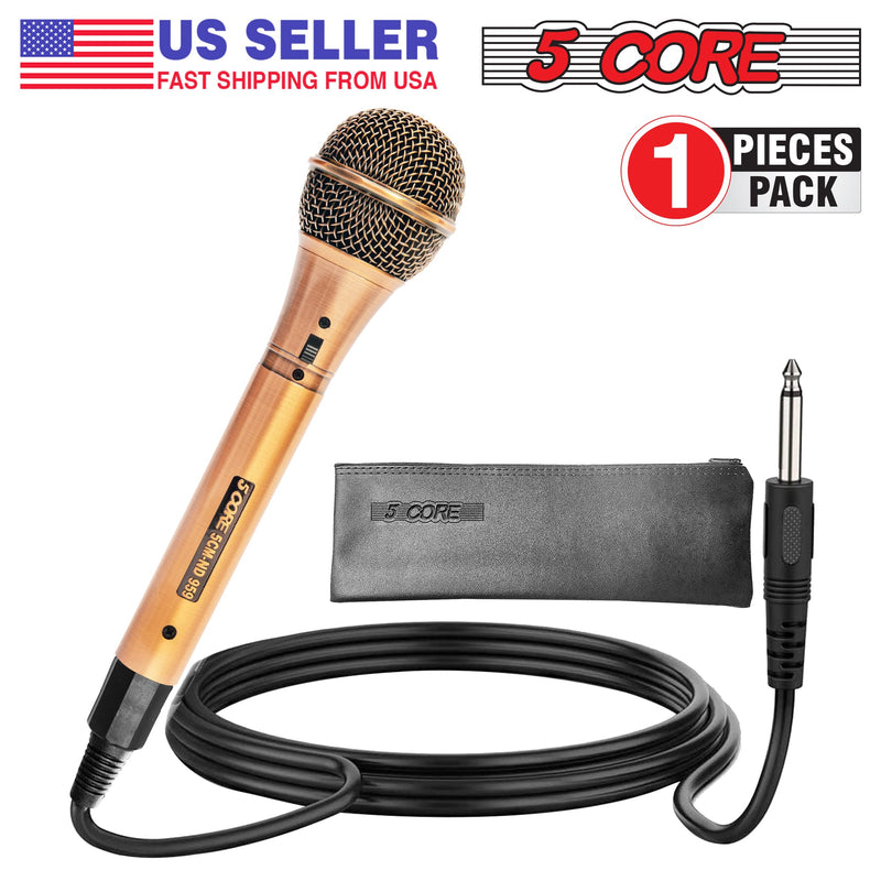 5Core Microphone Pro Neodymium Dynamic Mic XLR Audio Cardiod Karaoke w/ Mic Clip ND-959 Elantra-1