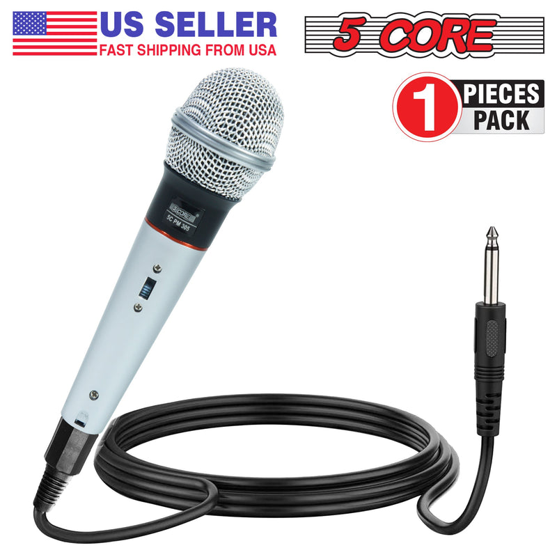 5 Core Microphone Karaoke XLR Wired Mic Professional Studio Microfonos w ON/OFF Switch Pop Filter Cardioid Unidirectional Pickup Handheld -PM 305-0