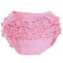 AnnLoren Baby & Toddler Girls Light Pink Knit Ruffled Butt Bloomer Diaper Cover-0