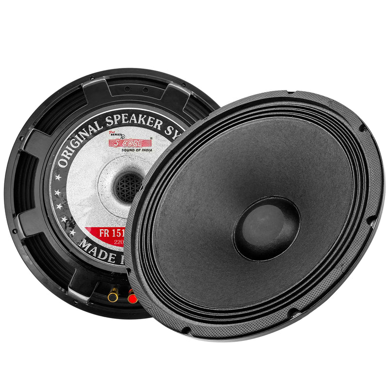 5 CORE 15 Inch Subwoofer Speaker 2200W Peak High Power Handling 350W RMS 15" Replacement 8 Ohm Pro Audio DJ Sub Woofer w/ CCAW Voice Coil Aluminum Frame 90oz Magnet - 15-185 17 AL-0