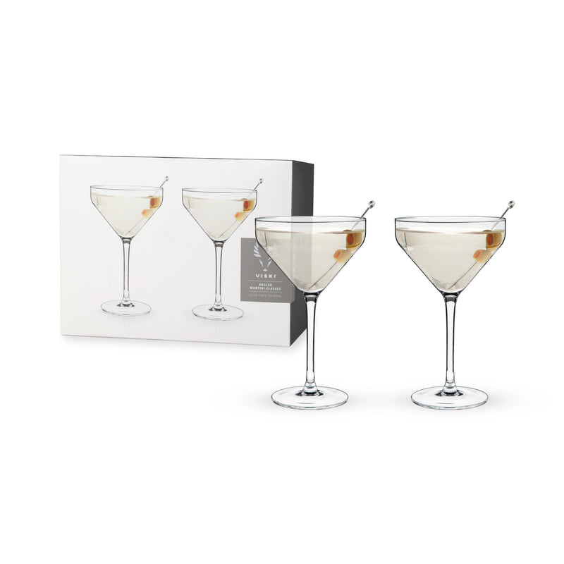 Angled Martini Glasses by Viski-0